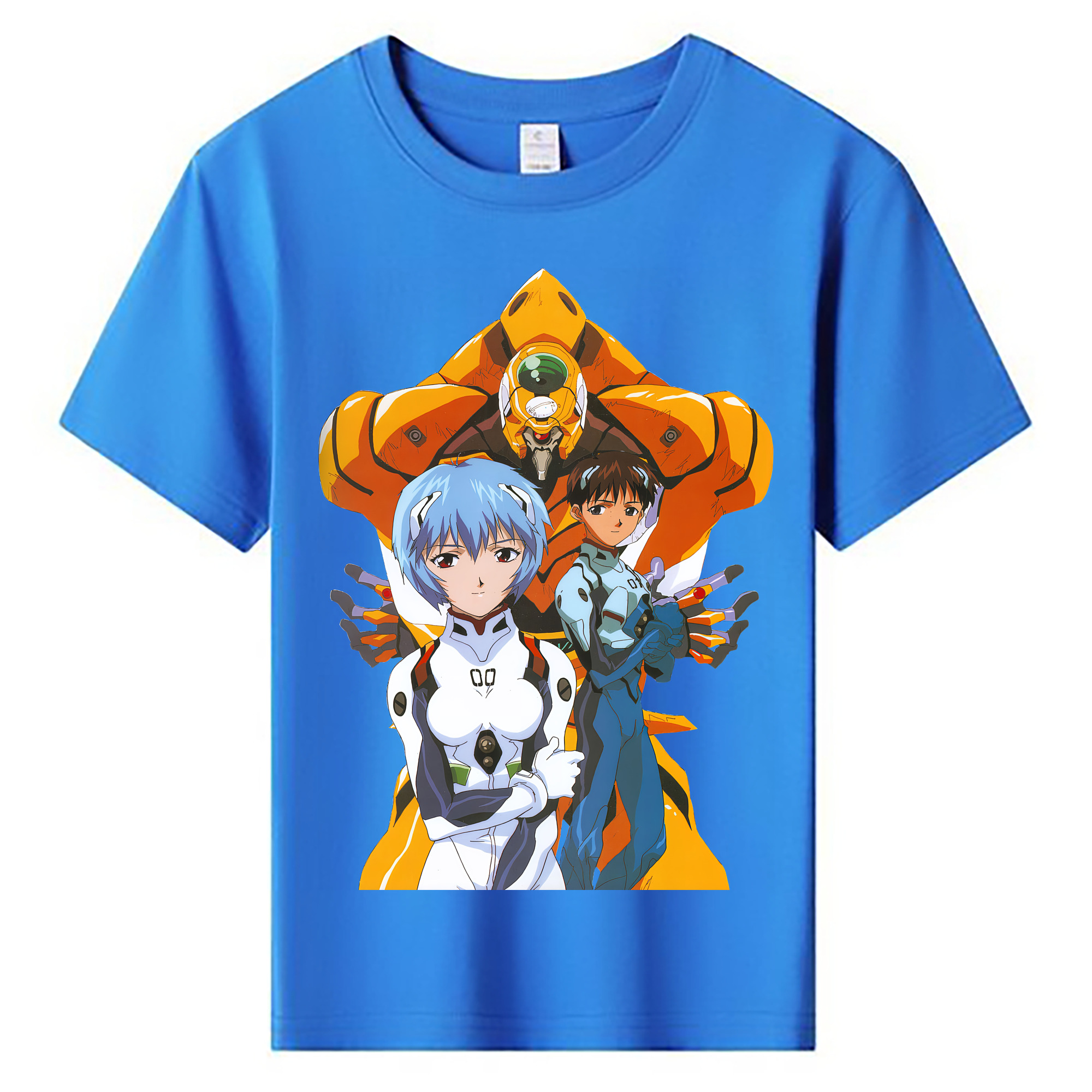 （画像用） EVA 新世紀エヴァンゲリオン 綿100％キッズTシャツ（フロントプリント）